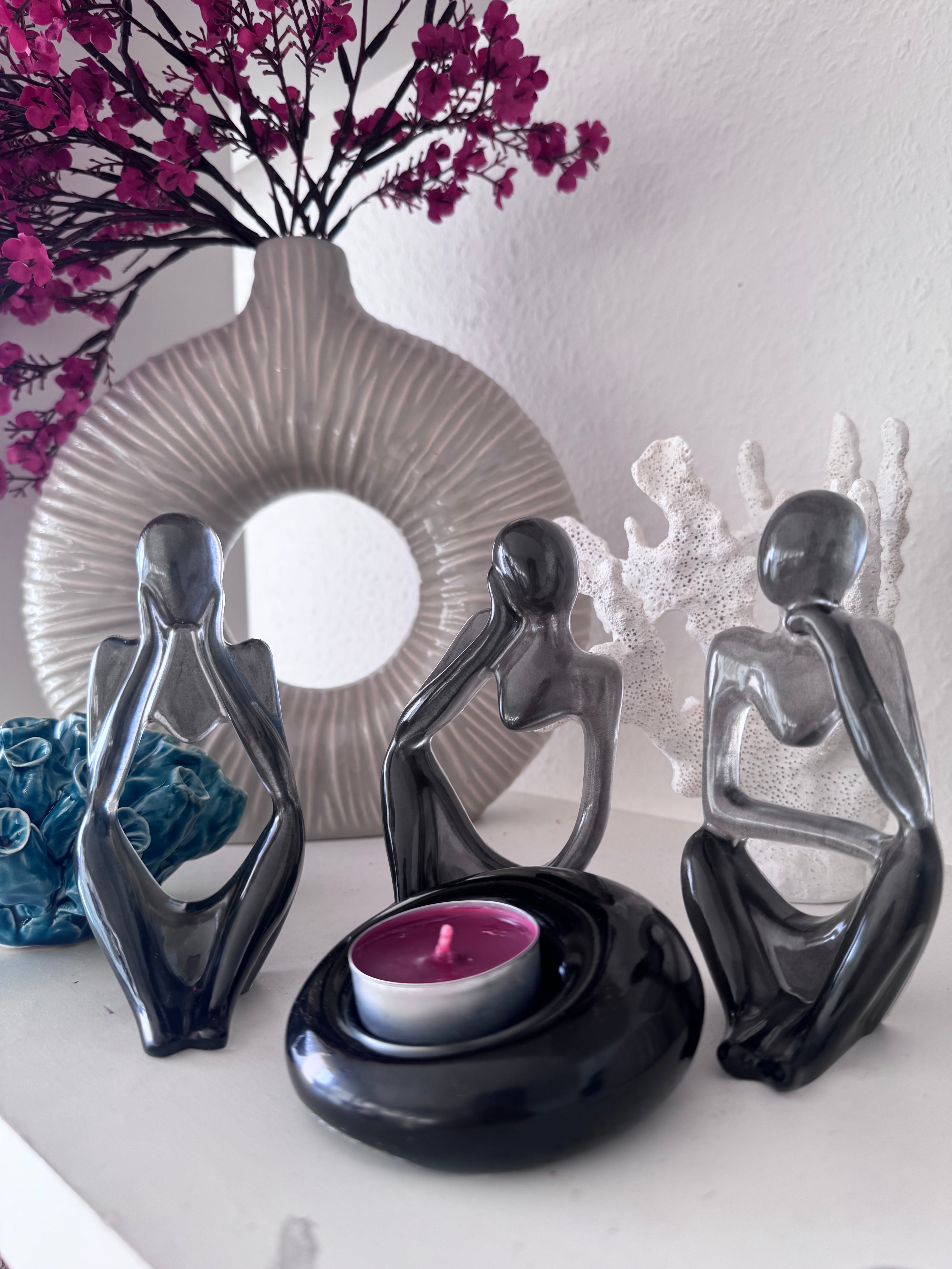 Decorative Fire Pit Figurine Set – Set of 4