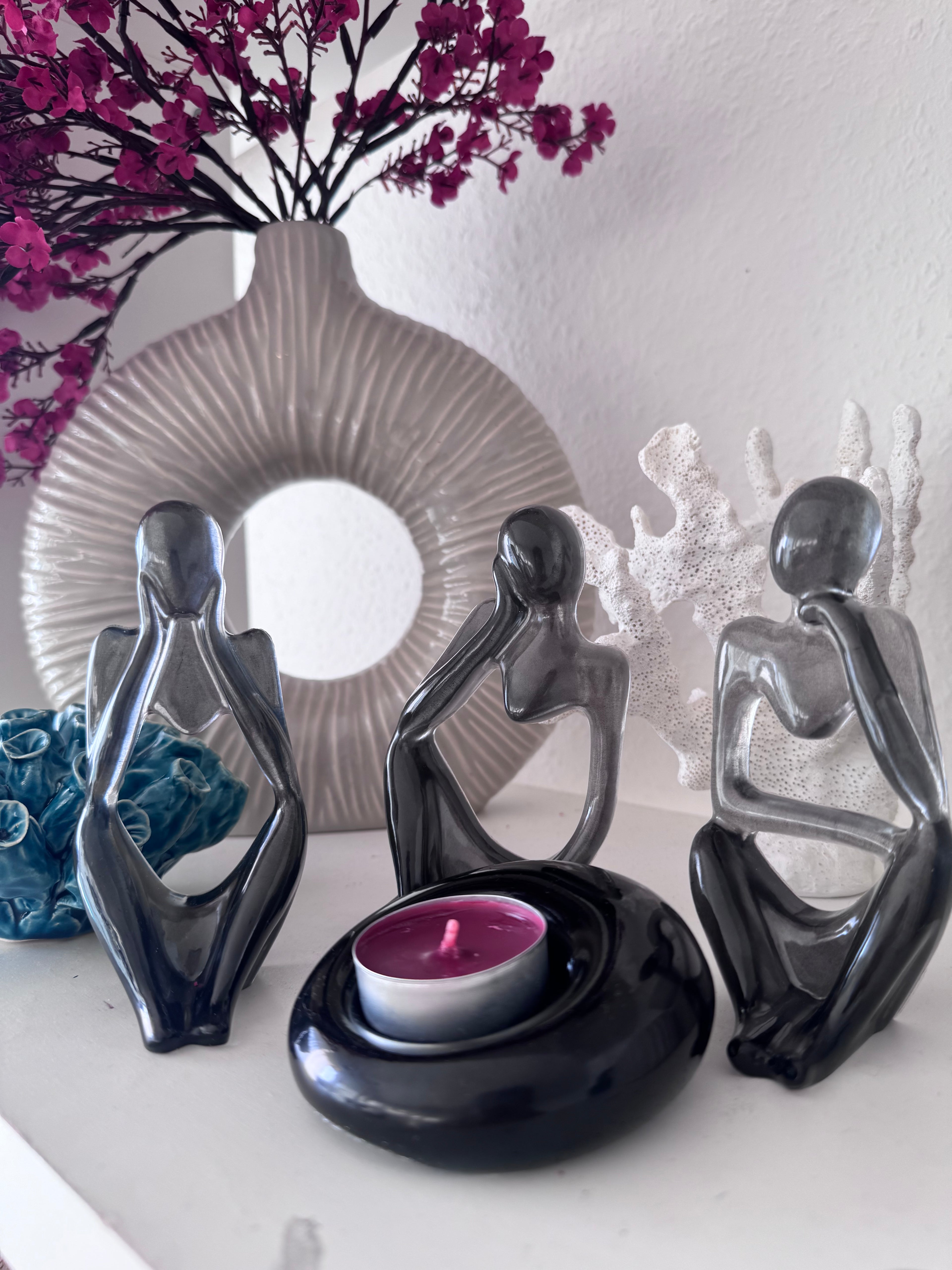 Decorative Fire Pit Figurine Set – Set of 4