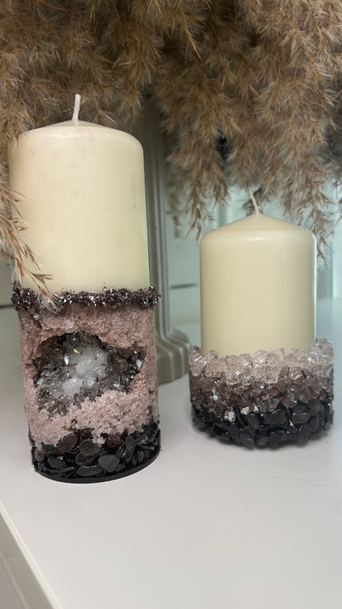 Crystal Geode Decorative Accent – Elegant Natural Home Décor
