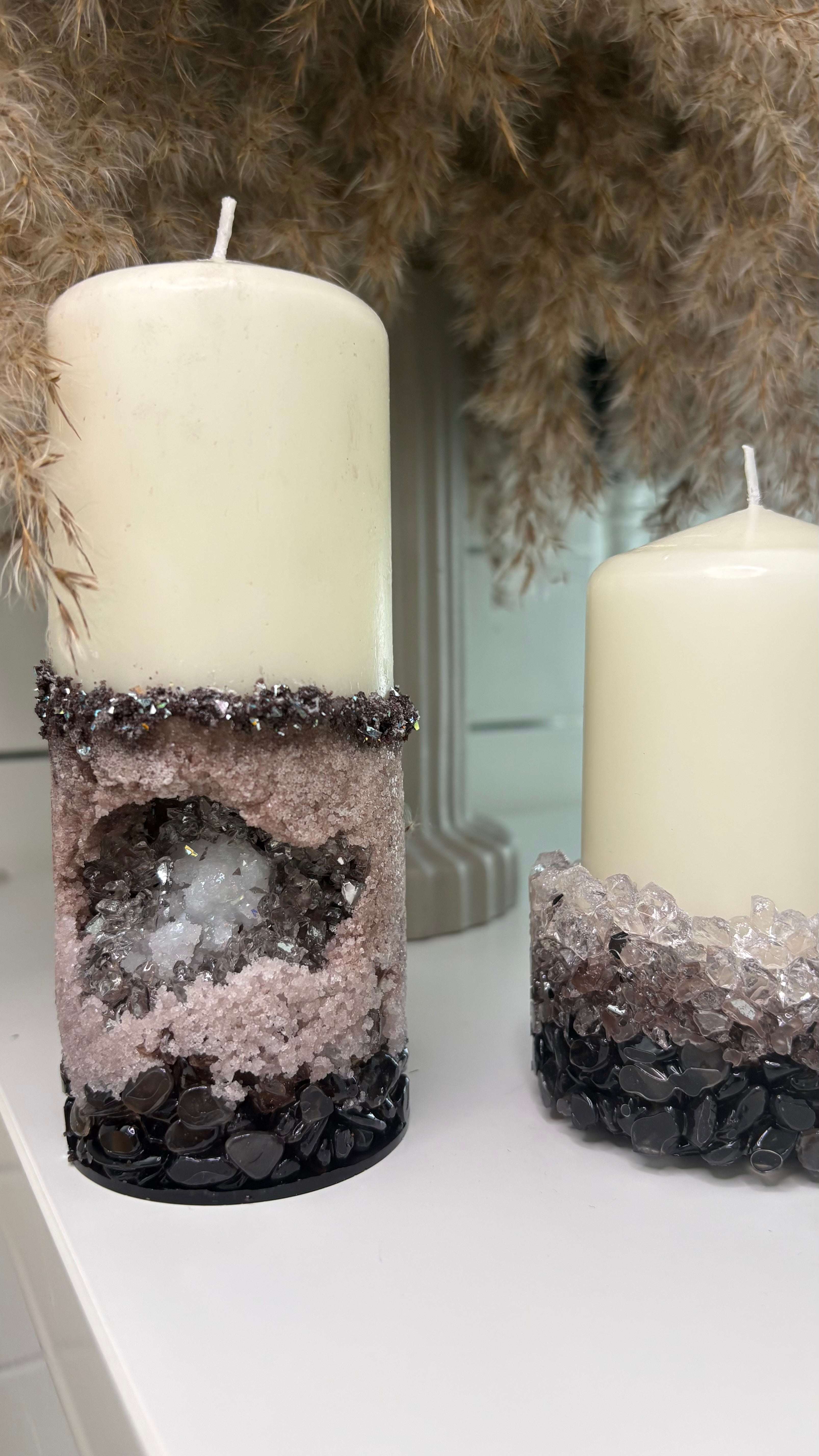 Crystal Geode Decorative Accent – Elegant Natural Home Décor