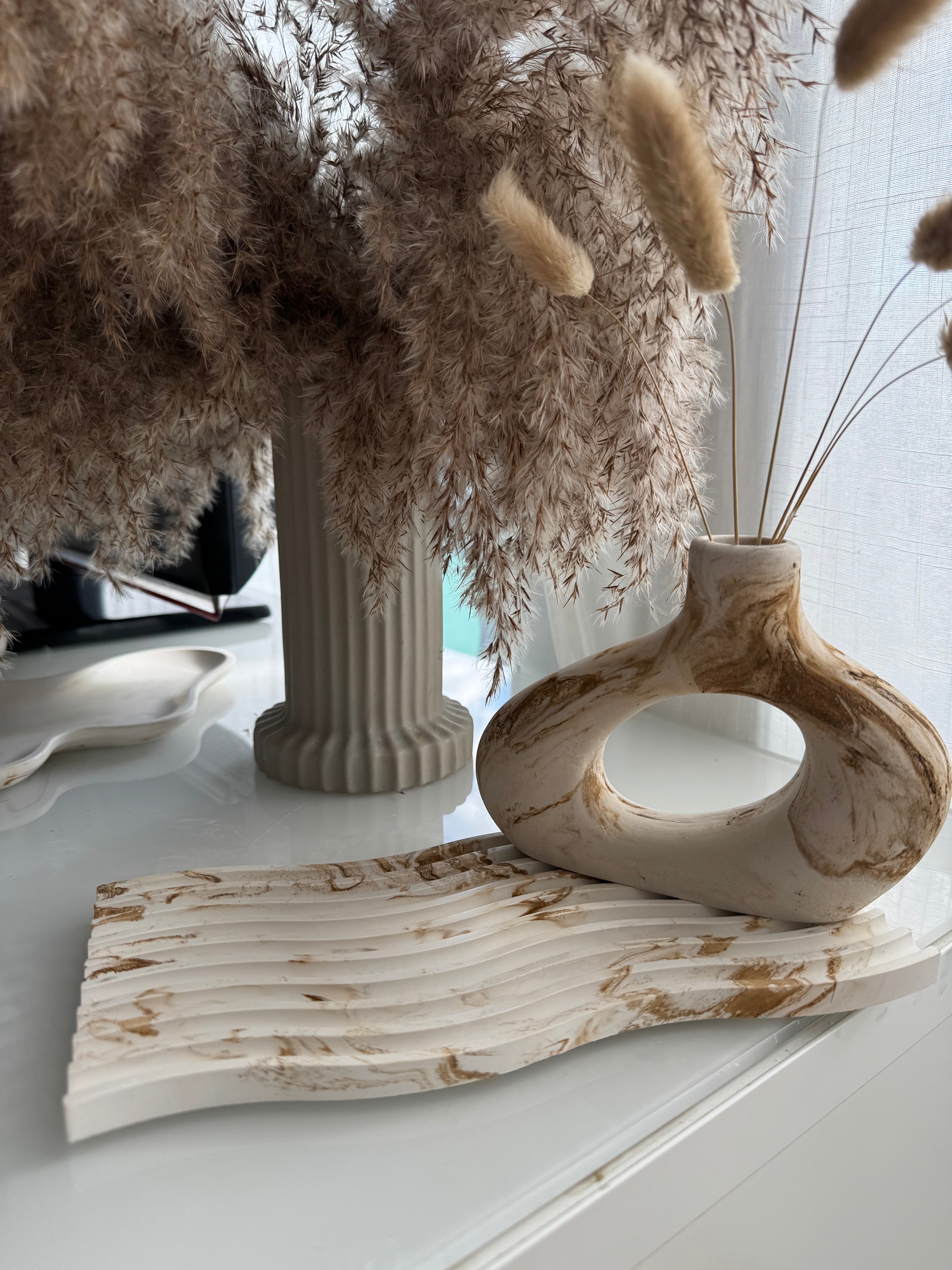 Ocean Wave Statement Tray