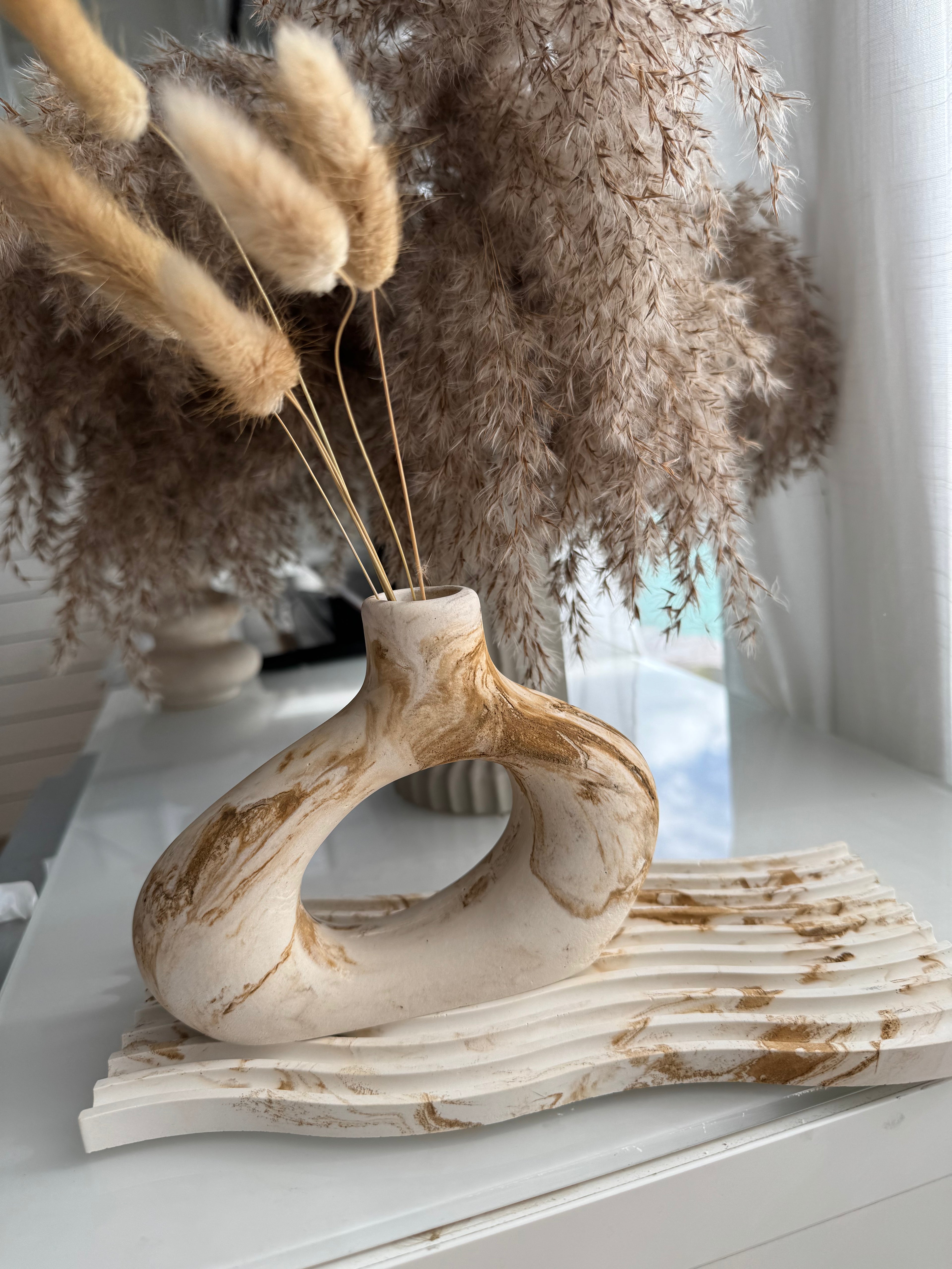 Ocean Wave Statement Tray