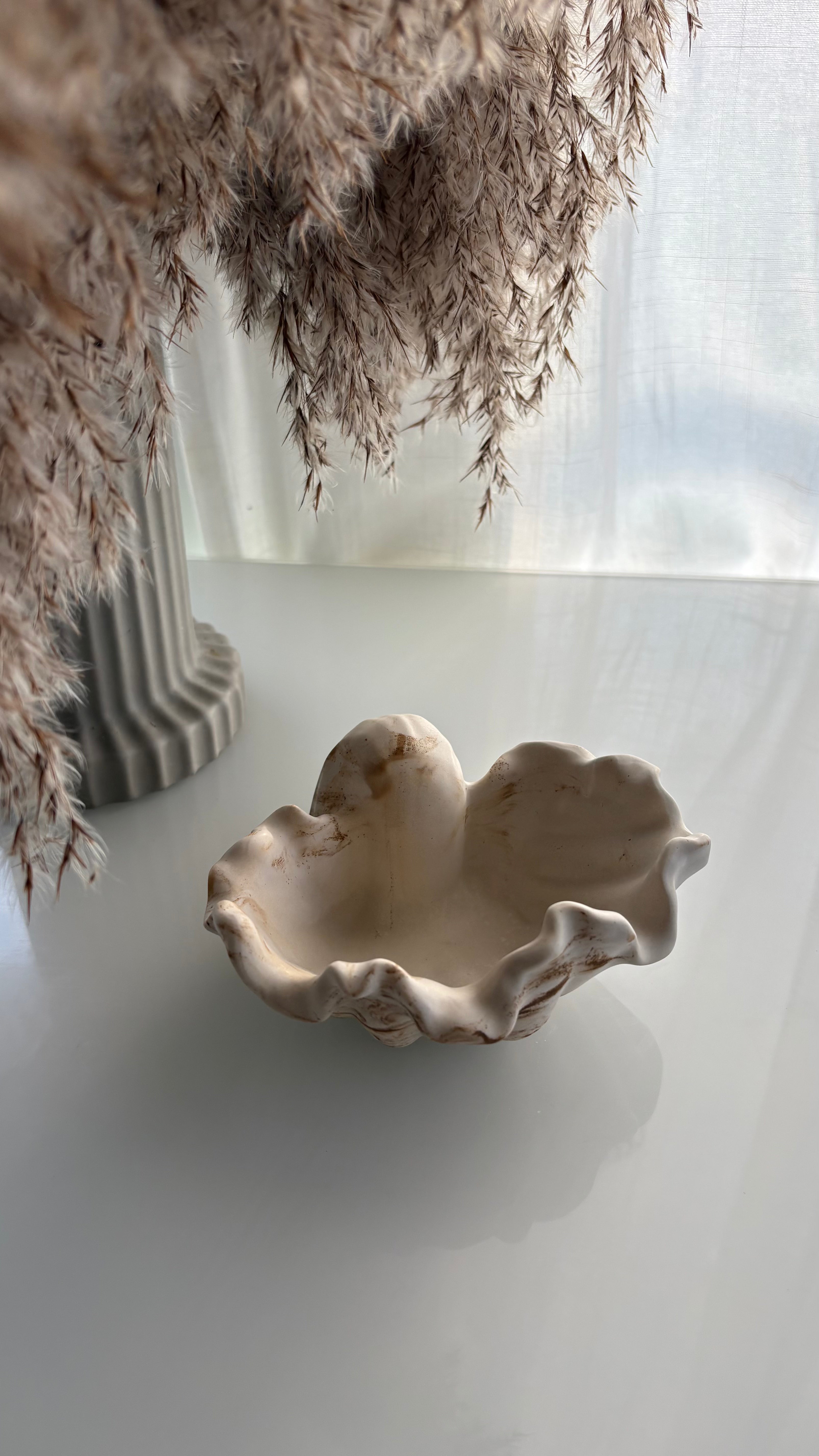 Wavy Shell Decorative Piece