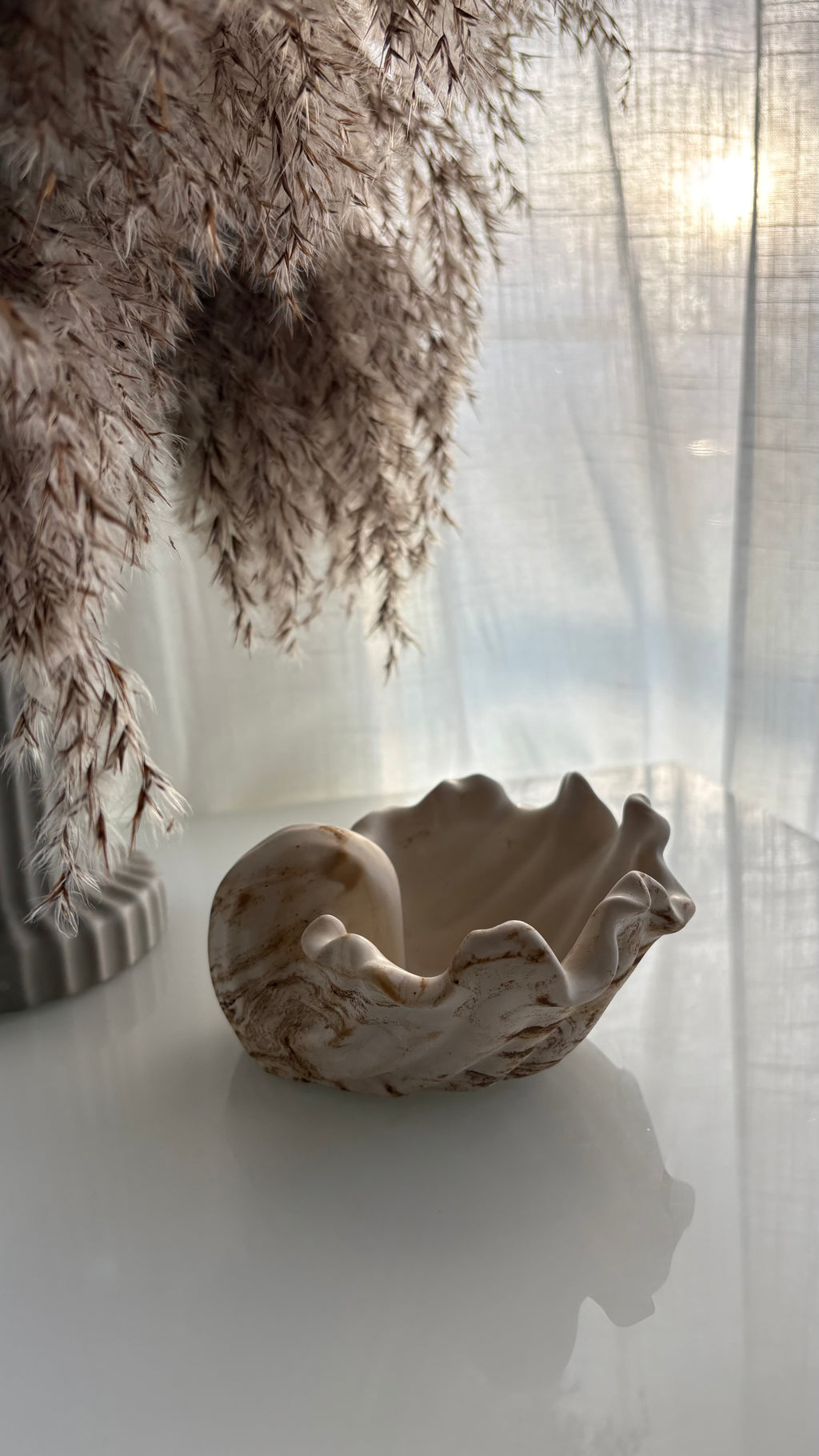 Wavy Shell Decorative Piece