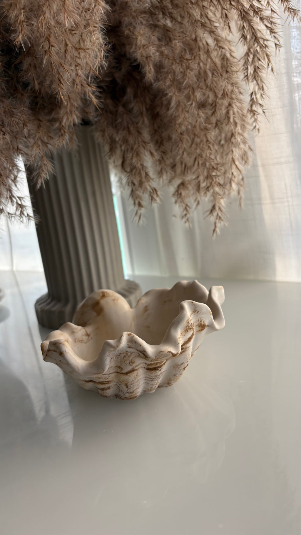 Wavy Shell Decorative Piece