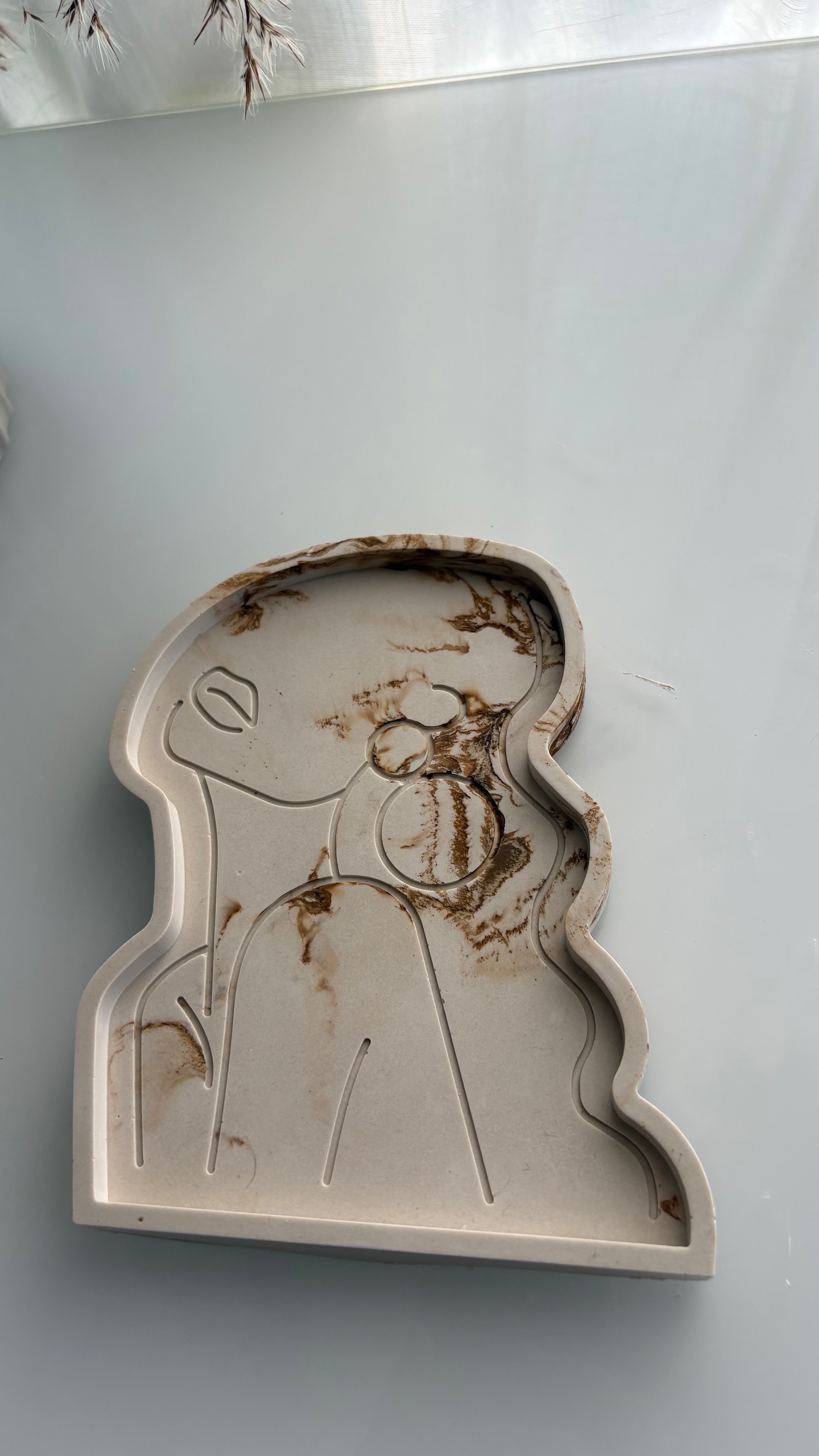Face Silhouette Jewelry Tray