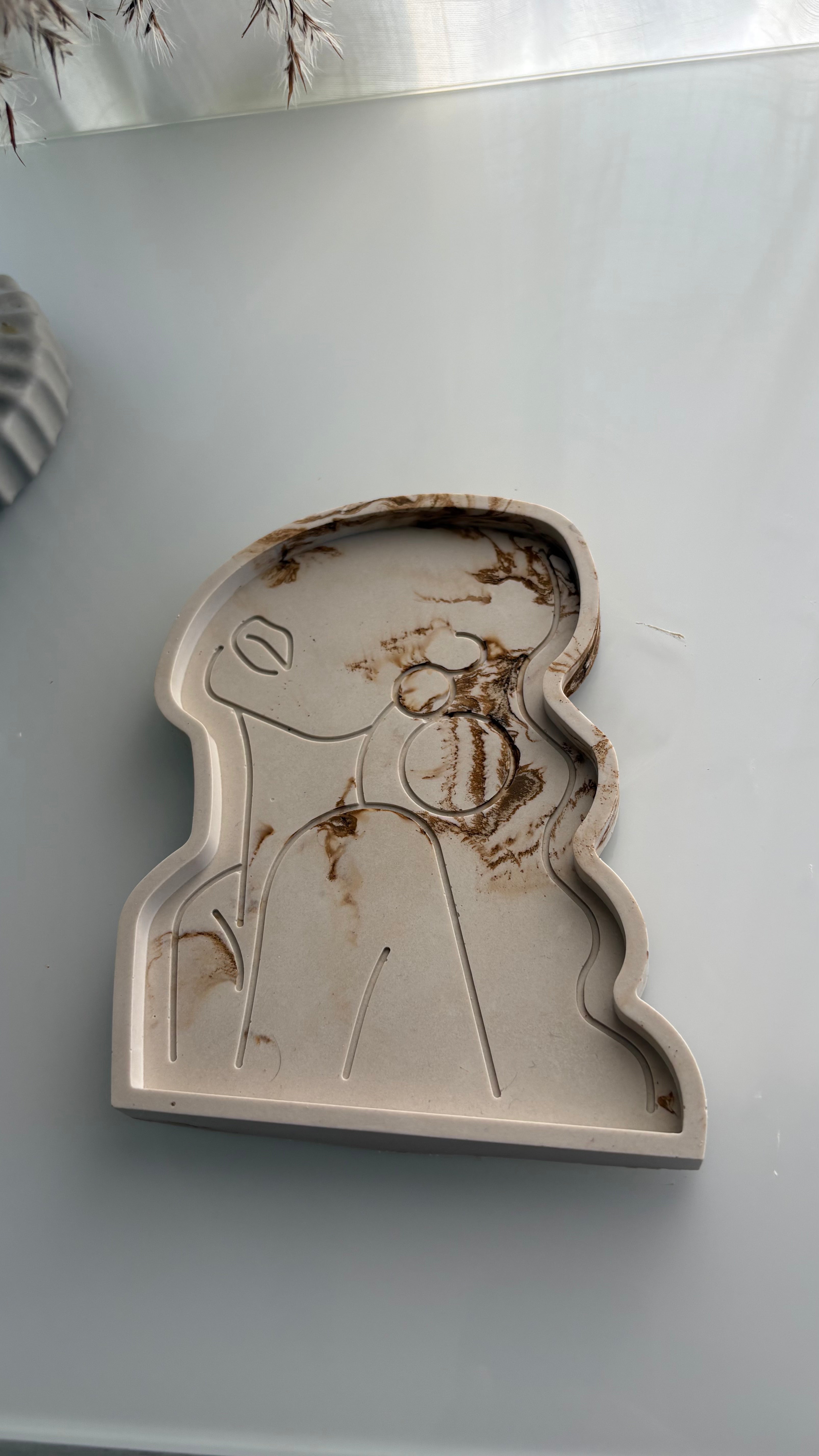 Face Silhouette Jewelry Tray
