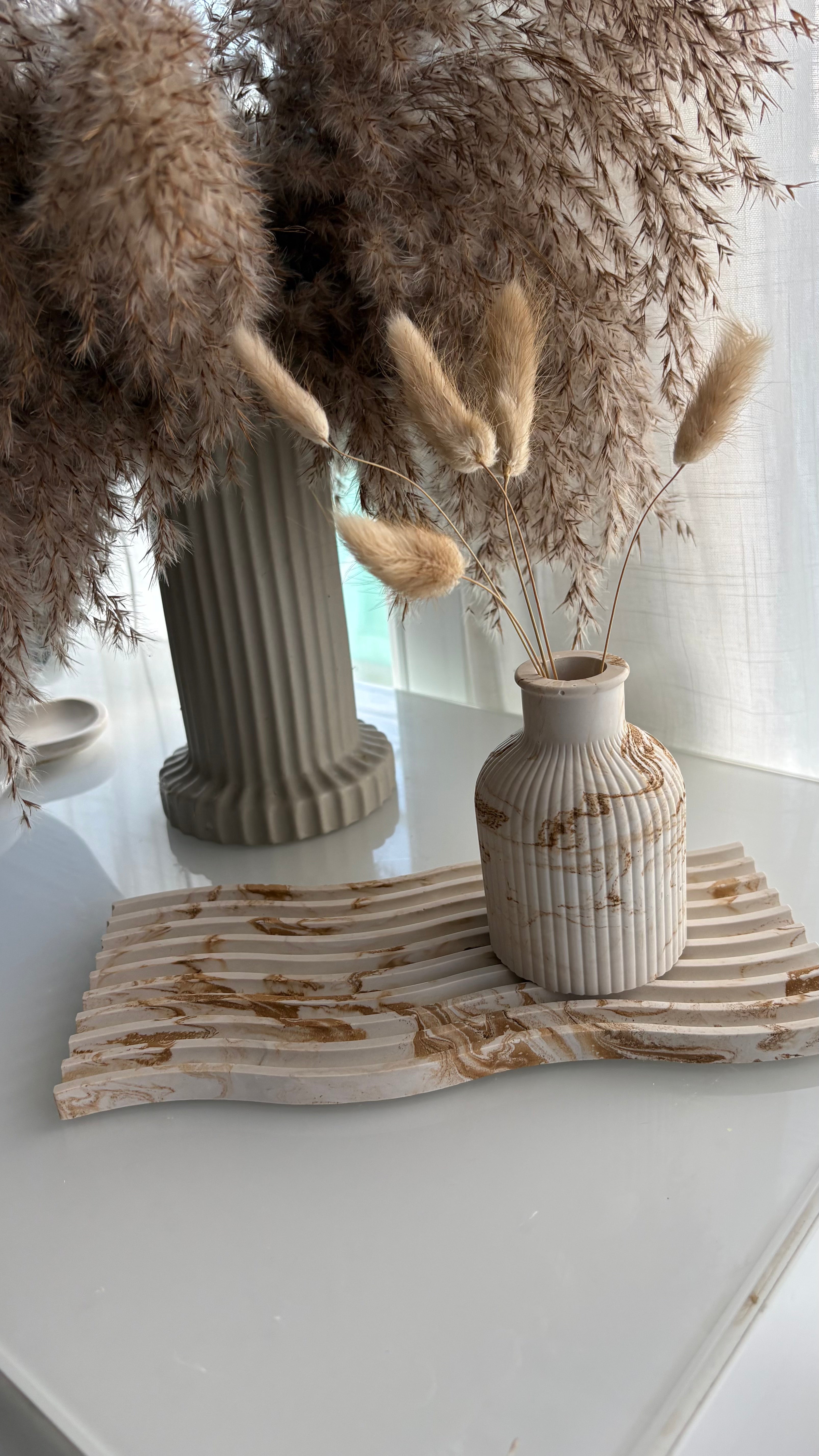 Ocean Wave Statement Tray