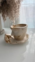 Dual Face Sculptural Planter Set